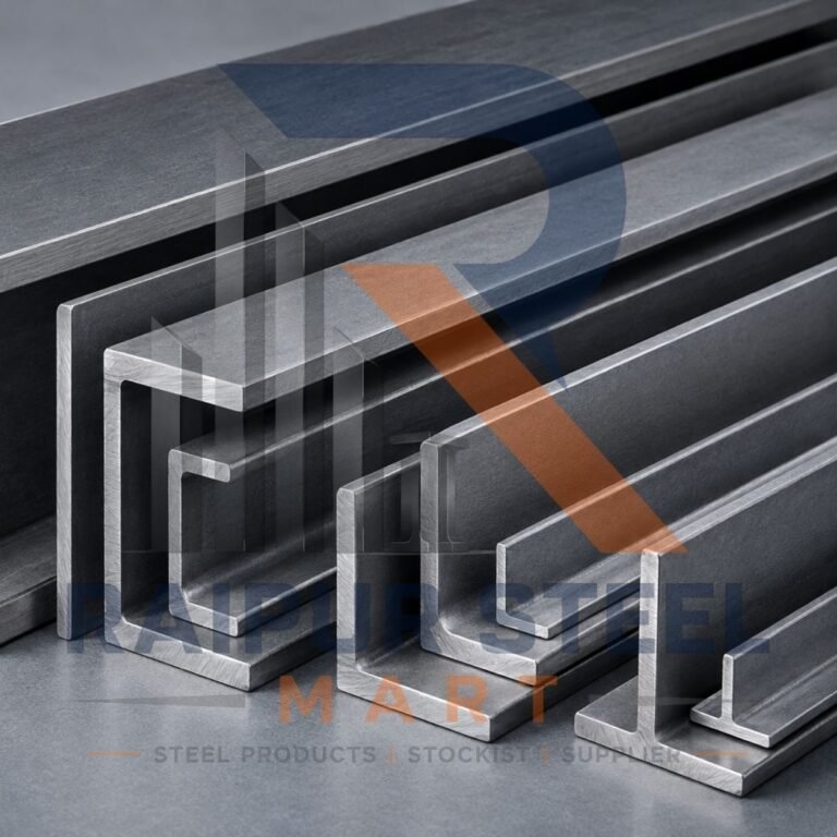 Structural steel sections supplied by Raipur Steel Mart